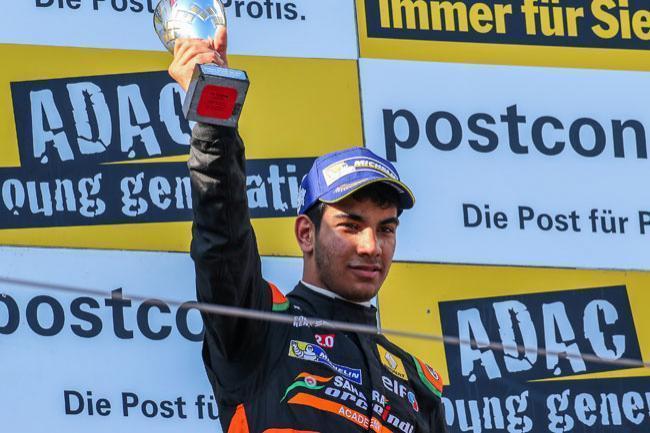 Jehan on the podium