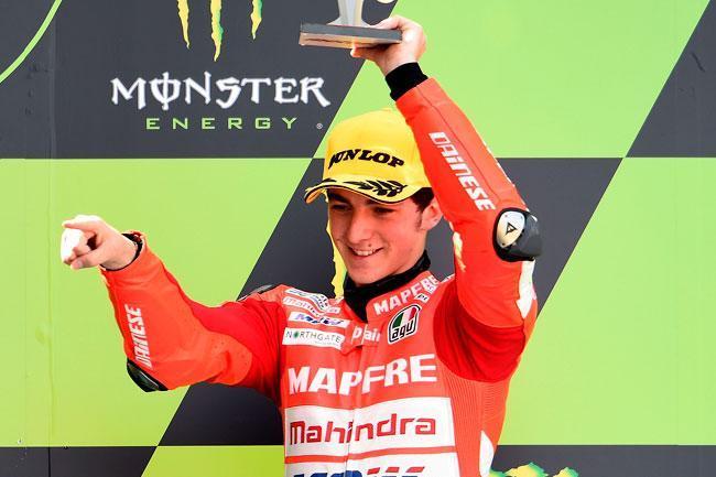  Pecco celebrating in podium