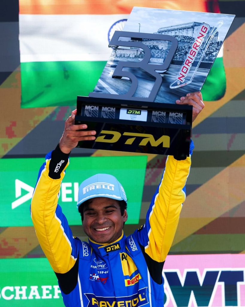 Arjun Maini grabs 3rd place fi at Norisring DTM Series