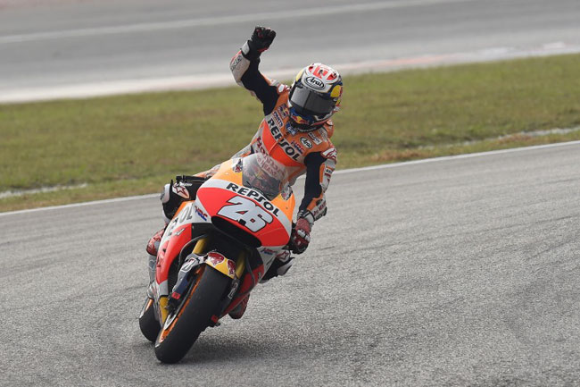 Pedrosa wins, drama for Rossi & Marquez